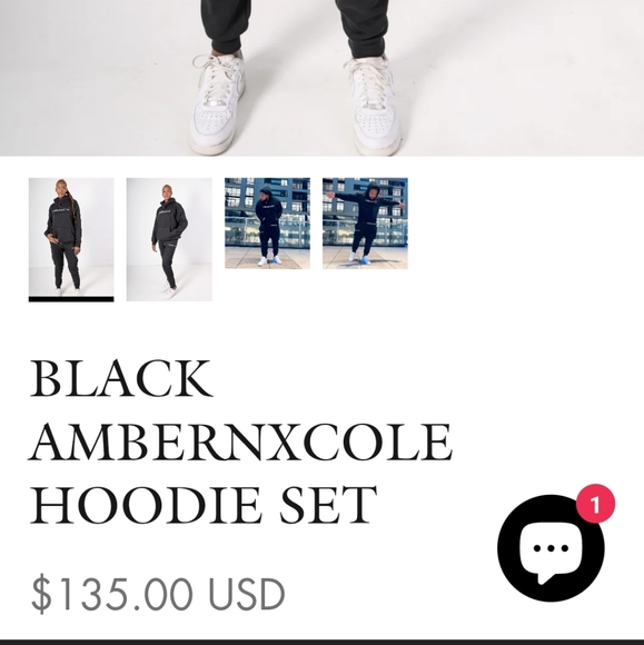 Ambernxcole women's black fancy hoodie - Picture 6 of 8